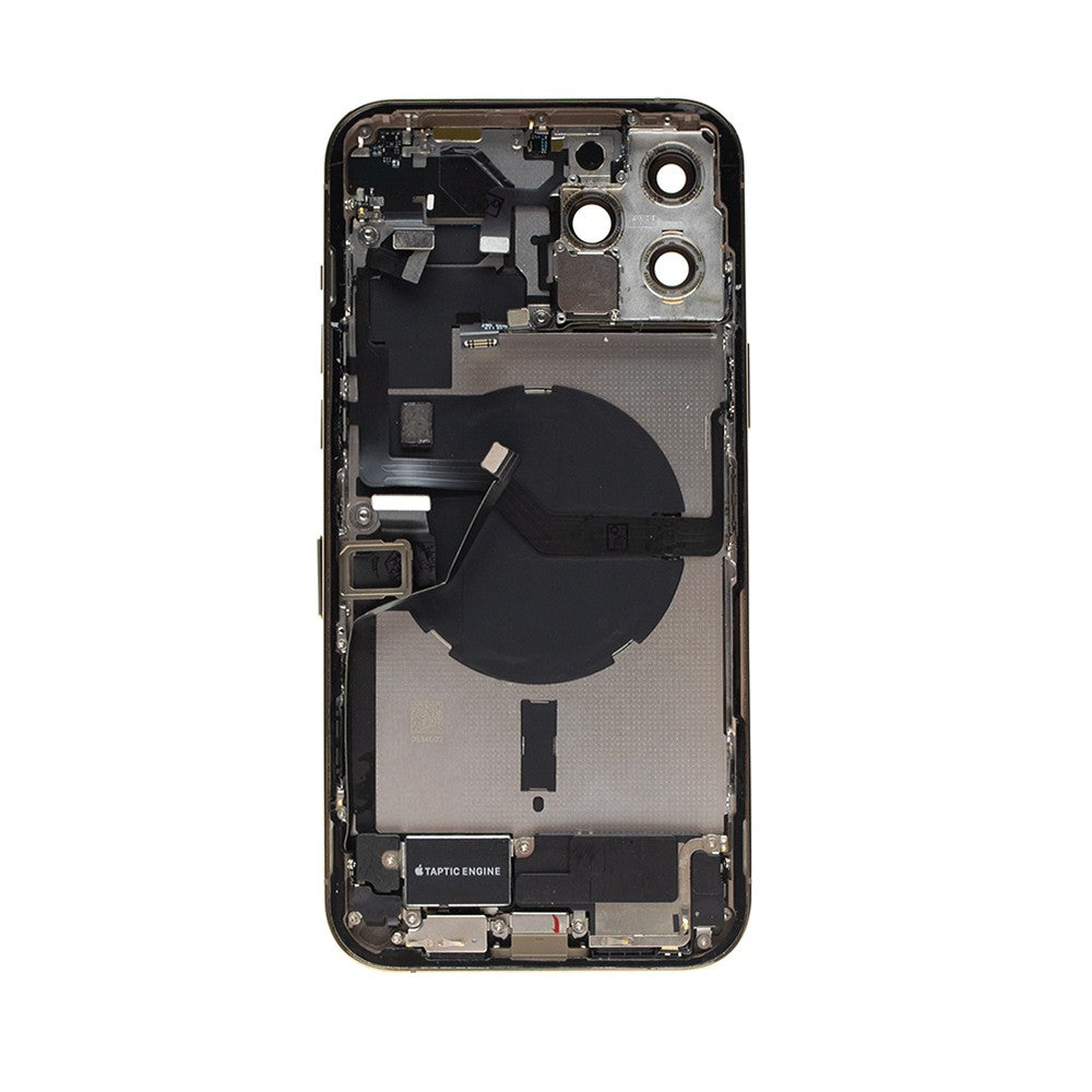 Rear Housing with Full Set Parts for iPhone 12 Pro Max-Gold (Purple) Rear Housing with Full Set Parts for iPhone 12 Pro Max-Gold (Purple)